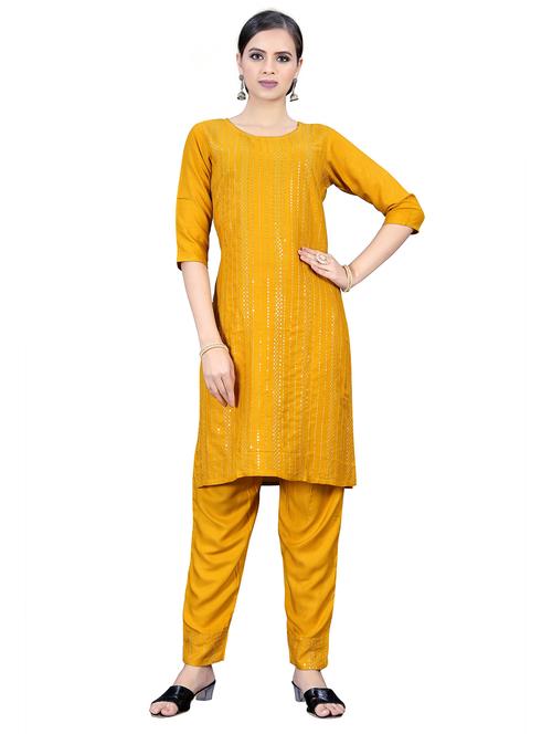 women embroidered suit set - 20125004 - Standard Image - 0
