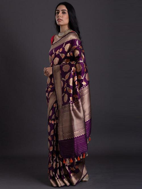 self design woven saree - 20125216 -  Standard Image - 0