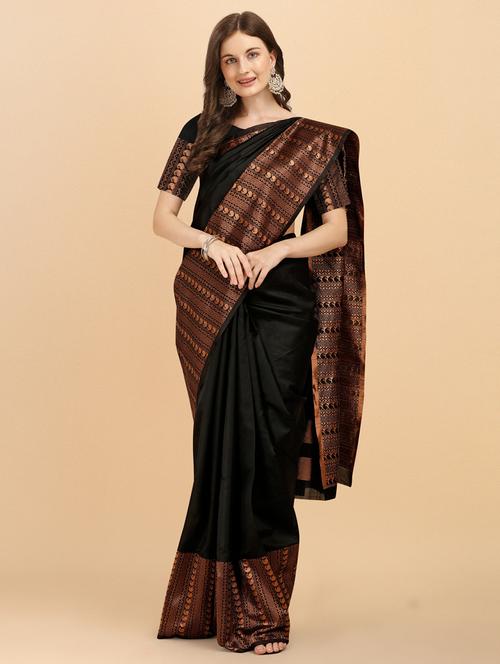 self design woven saree - 20125411 - Standard Image - 0