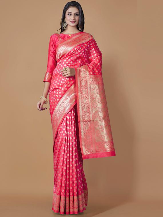 self design woven saree - 20125460 -  Zoom Image - 0
