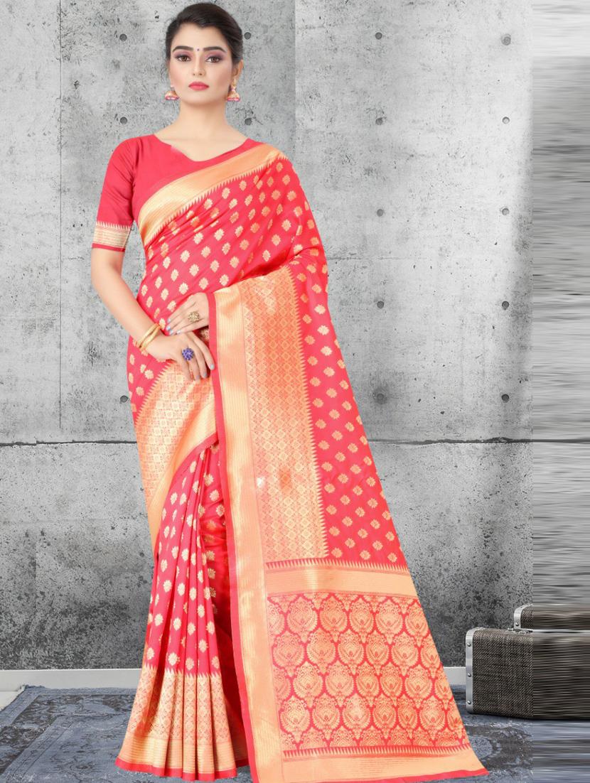 self design woven saree - 20125478 -  Zoom Image - 0