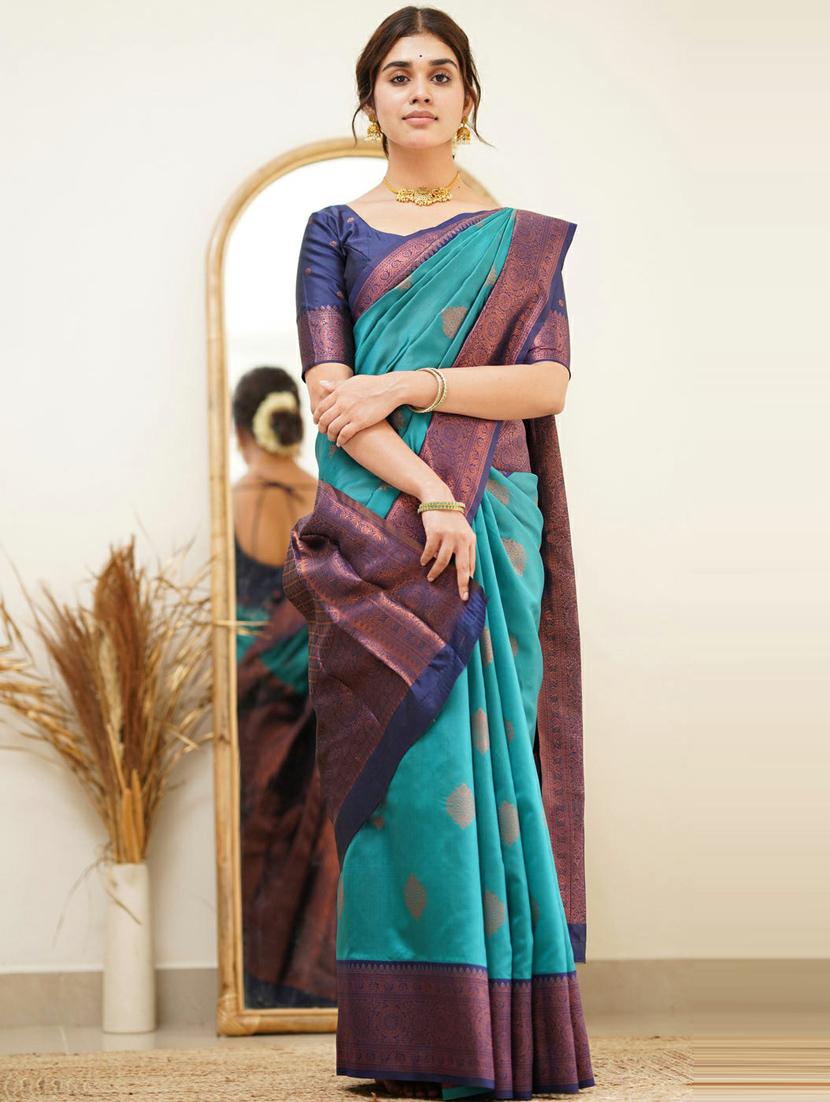 self design woven saree - 20125486 - Zoom Image - 0