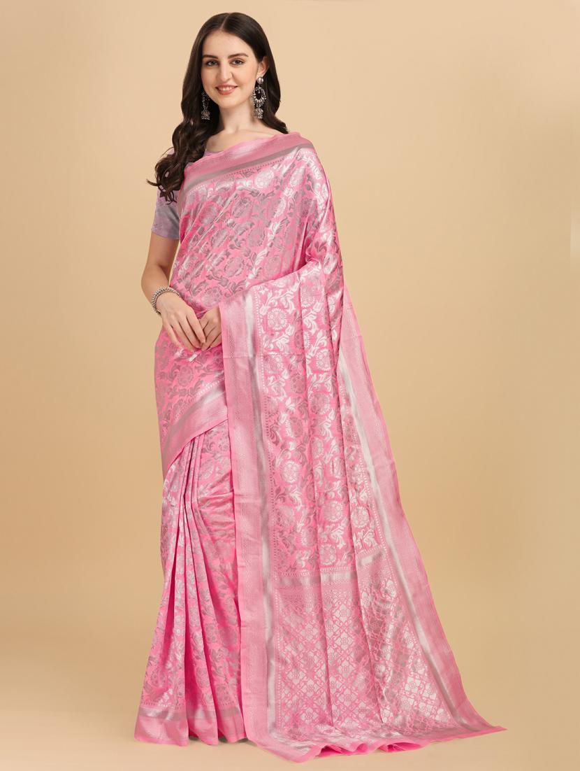 women self design woven saree with blouse - 20125591 - Zoom Image - 0