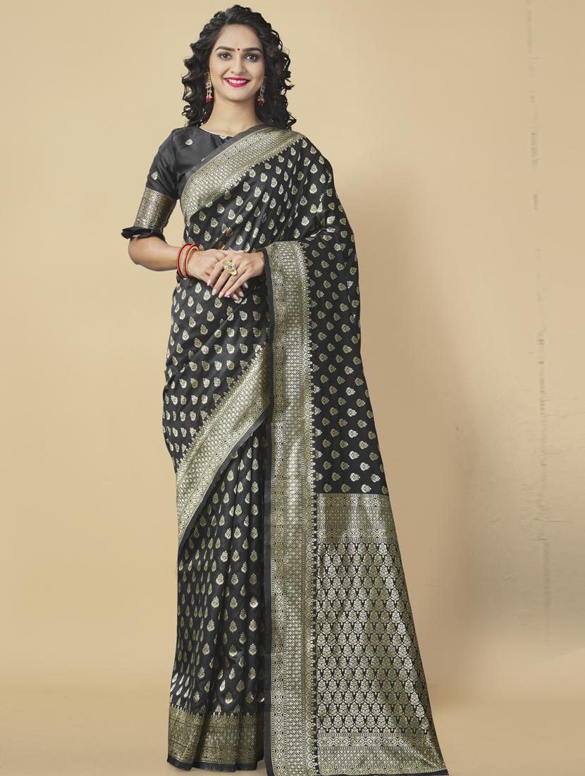 women self design banarasi saree with blouse - 20125758 - Zoom Image - 0