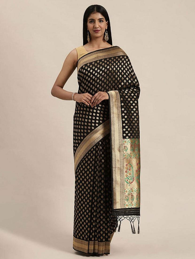 women self design banarasi saree with blouse - 20125773 - Zoom Image - 0