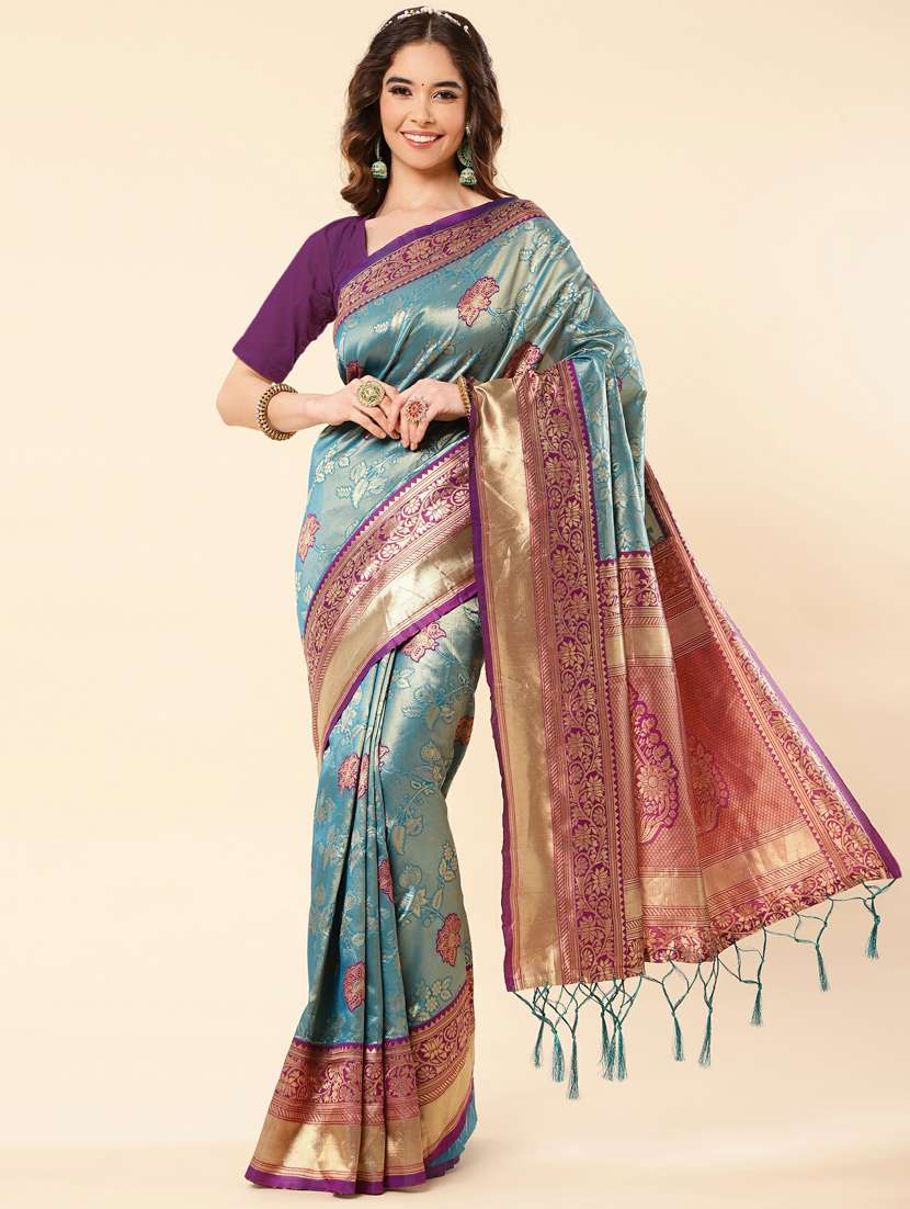 women self design banarasi saree - 20125783 - Zoom Image - 0