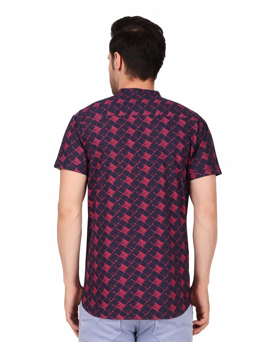 mandarin neck printed short kurta - 20126727 - Standard Image - 3