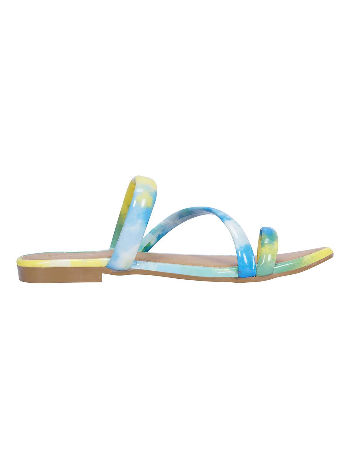 multi colored slip on sandal - 20127181 -  Standard Image - 3