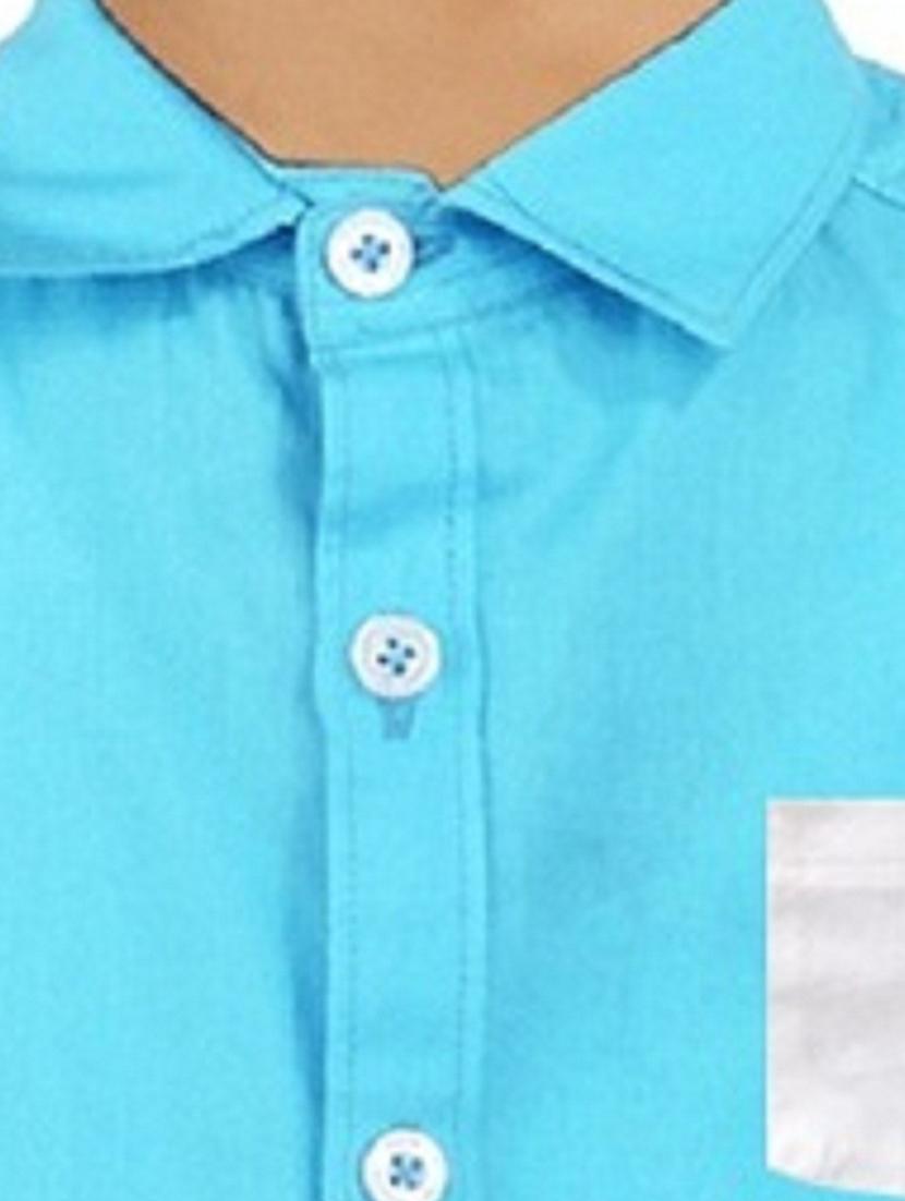 boys cotton solids shirt - 20127374 - Standard Image - 3