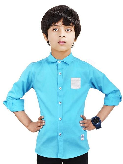 boys cotton solids shirt - 20127375 -  Standard Image - 0
