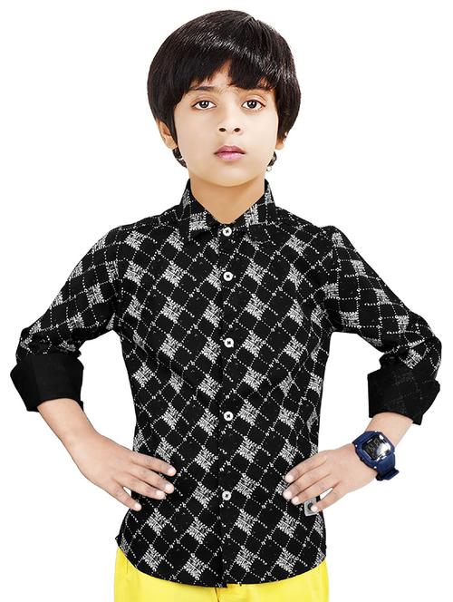 boys printed cotton shirt - 20128084 - Standard Image - 0