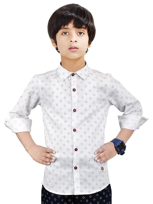 boys printed cotton shirt - 20128098 -  Standard Image - 0