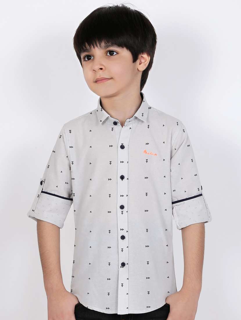 boys cotton printed shirt
