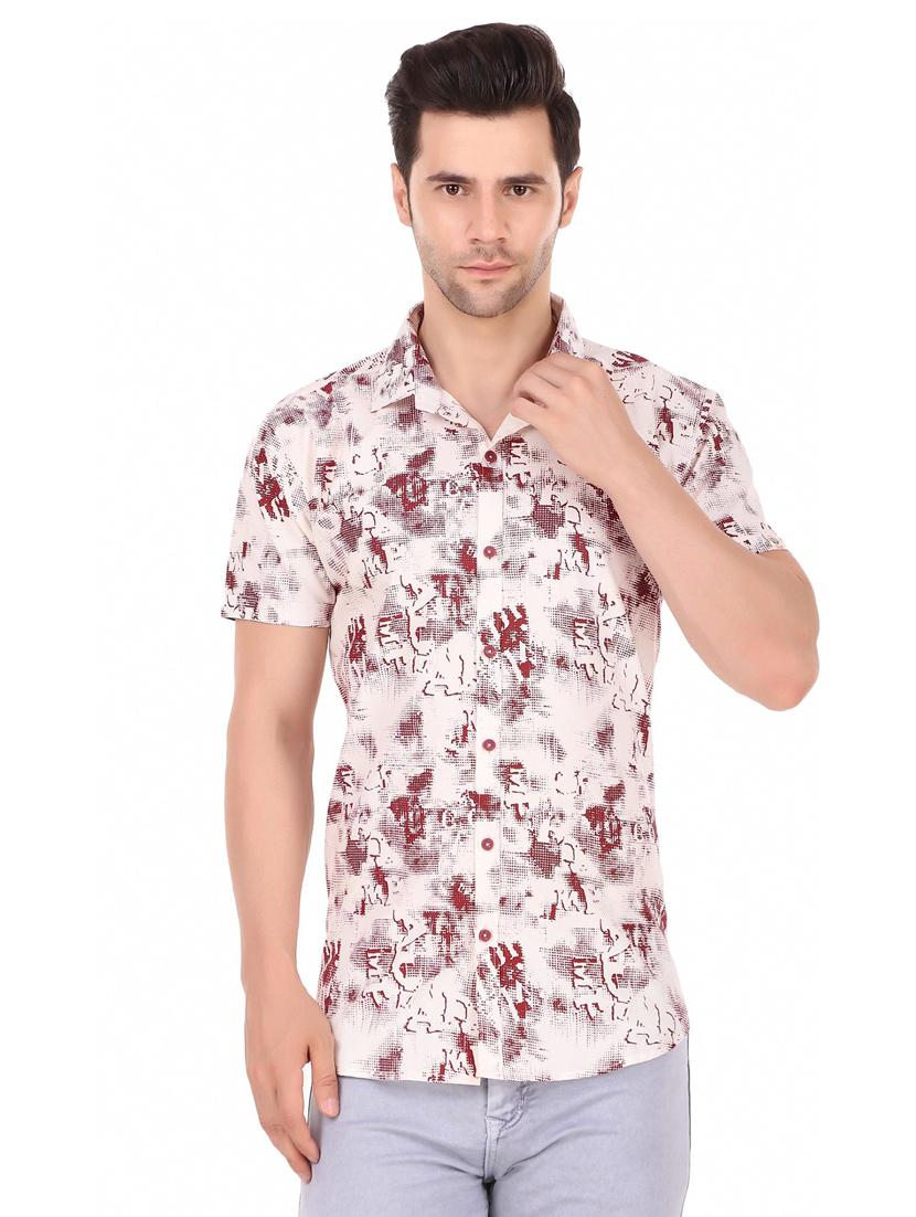 printed cotton casual shirt - 20128707 - Zoom Image - 0