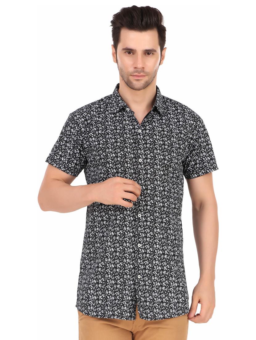 blue cotton casual shirt - 20128835 - Zoom Image - 0
