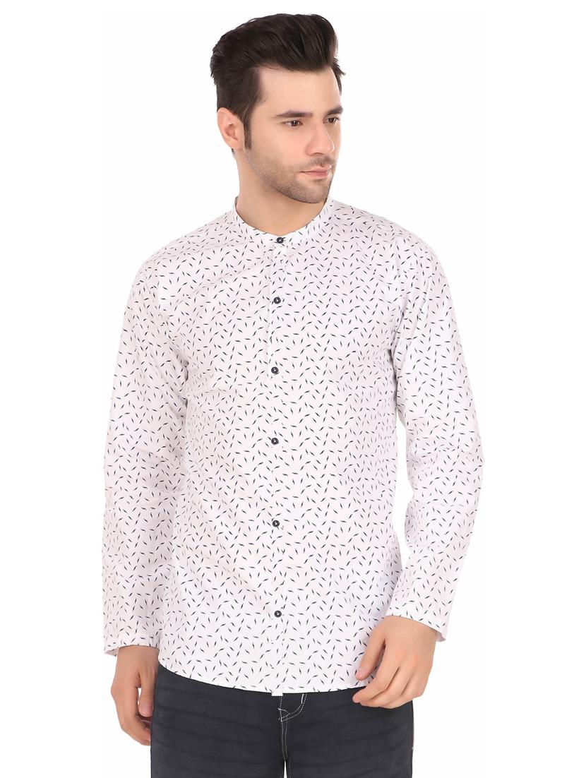 white cotton casual shirt - 20129000 -  Zoom Image - 0