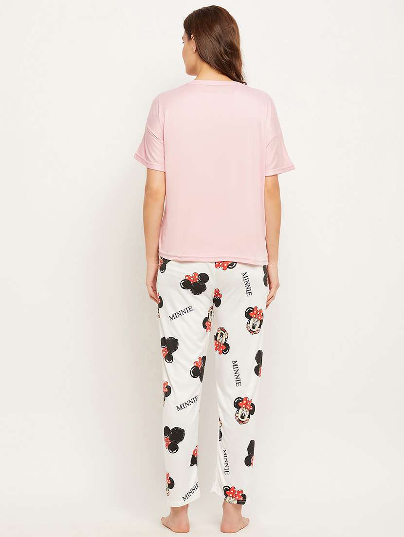 women printed pyjama nightwear set - 20129399 -  Standard Image - 3