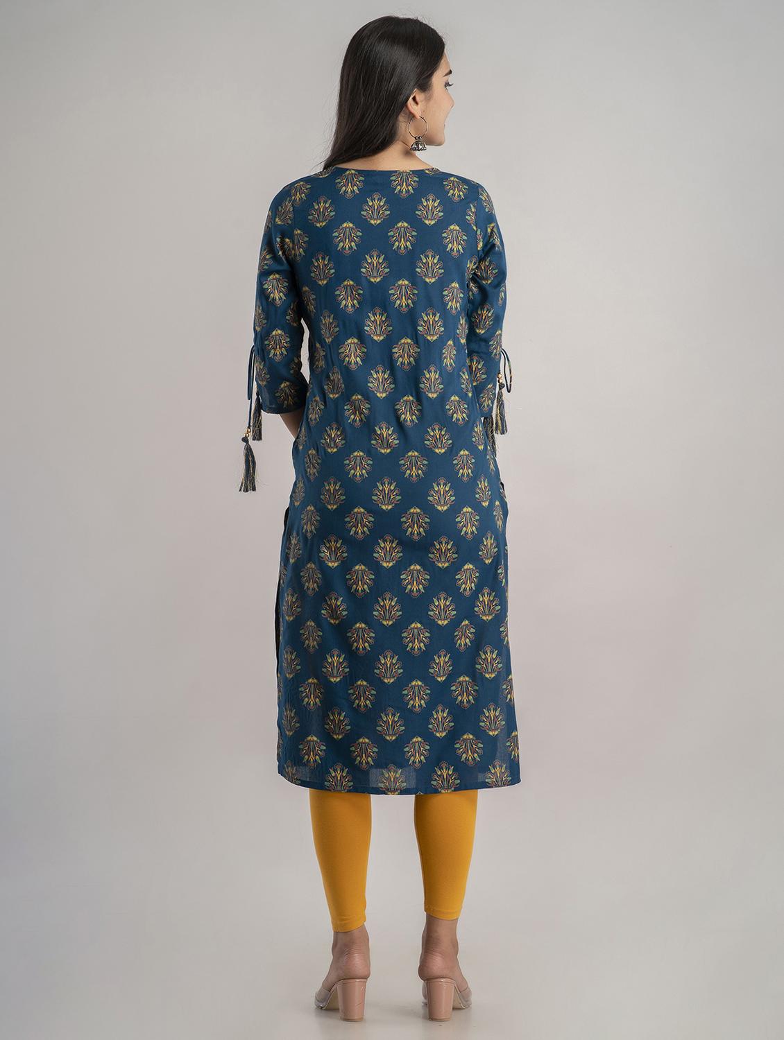 women's straight kurta - 20129543 - Standard Image - 3