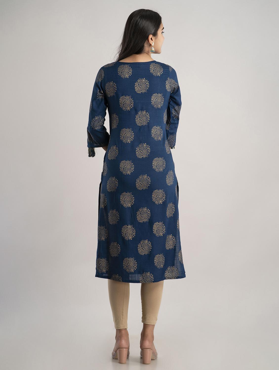 women's straight kurta - 20129549 - Standard Image - 3