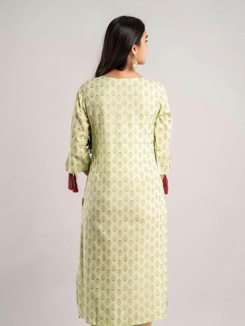 women's straight kurta - 20129553 - Standard Image - 3