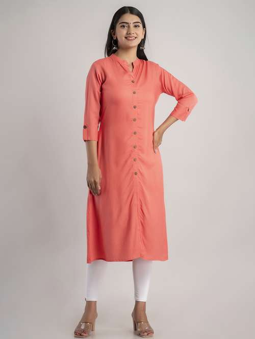 women's straight kurta - 20129565 - Standard Image - 0