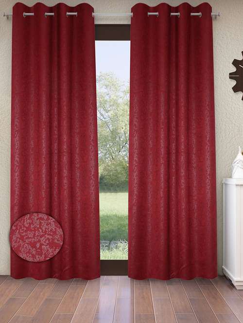 blackout textured eyelet polyester door curtains - 20129597 -  Standard Image - 0