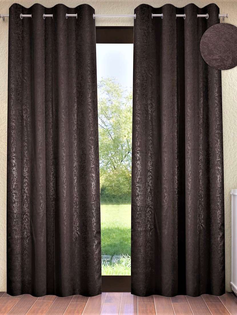  blackout textured eyelet polyester door curtains 