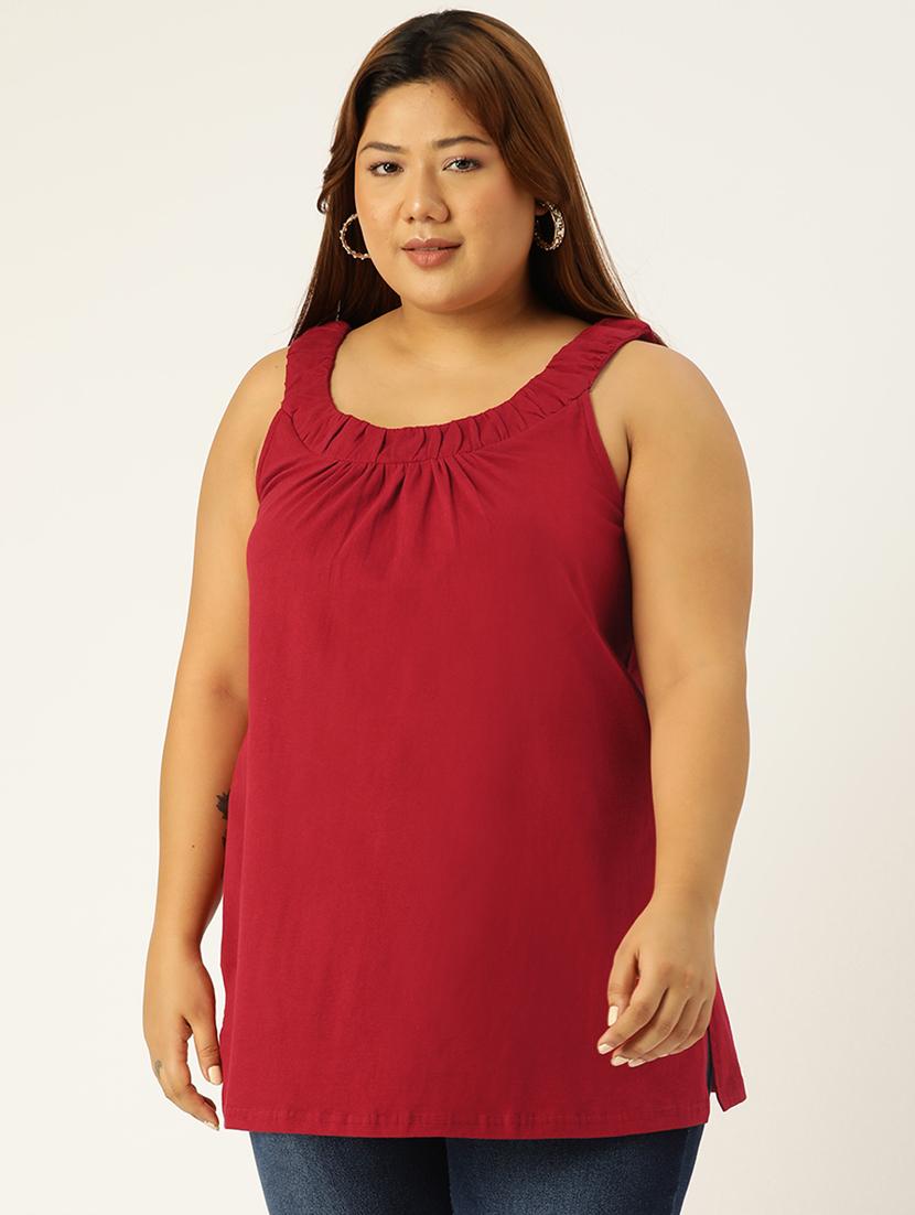 women's straight round neck top - 20130371 - Zoom Image - 0