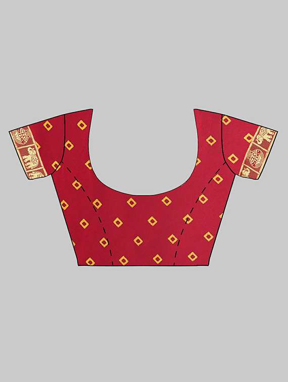 women's conversational multi colored saree with blouse - 20130521 - Standard Image - 3