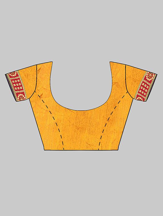 women printed saree with blouse - 20130537 - Standard Image - 3