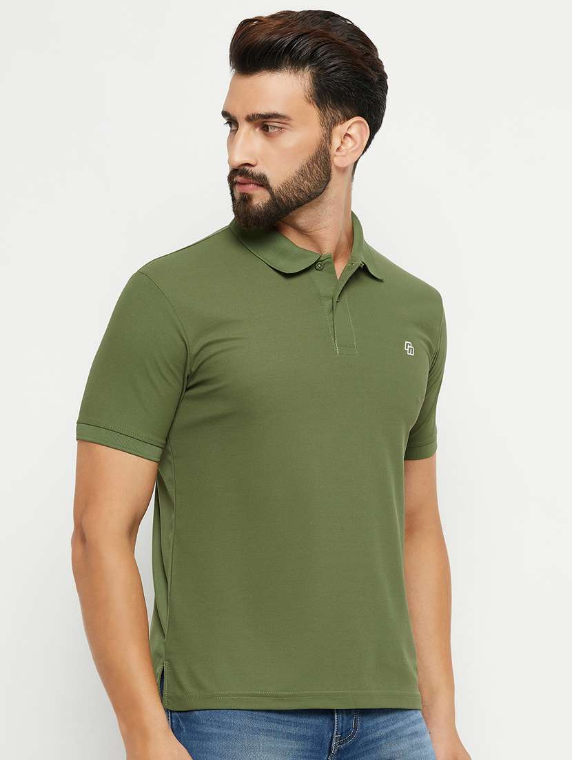 polo neck cotton regular t-shirt