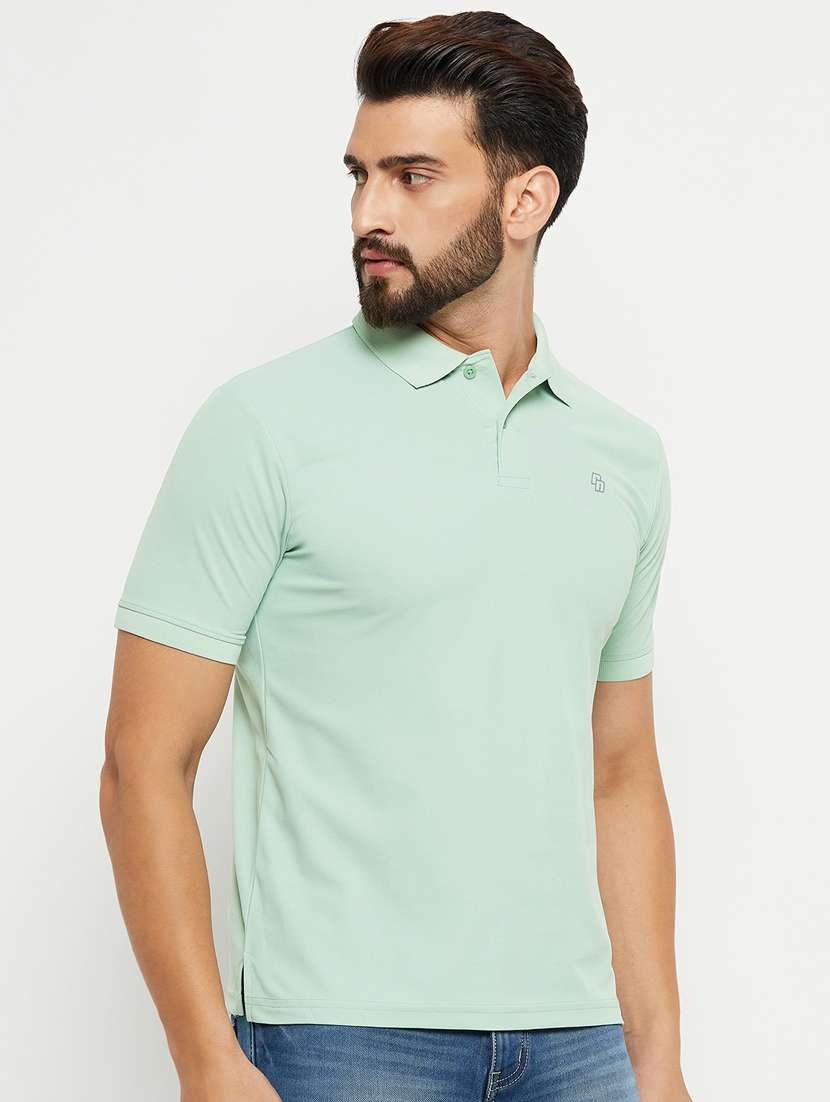polo neck cotton regular t-shirt