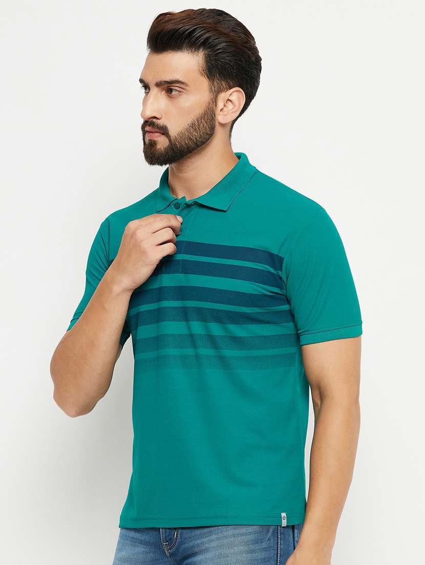 polo neck cotton regular t-shirt