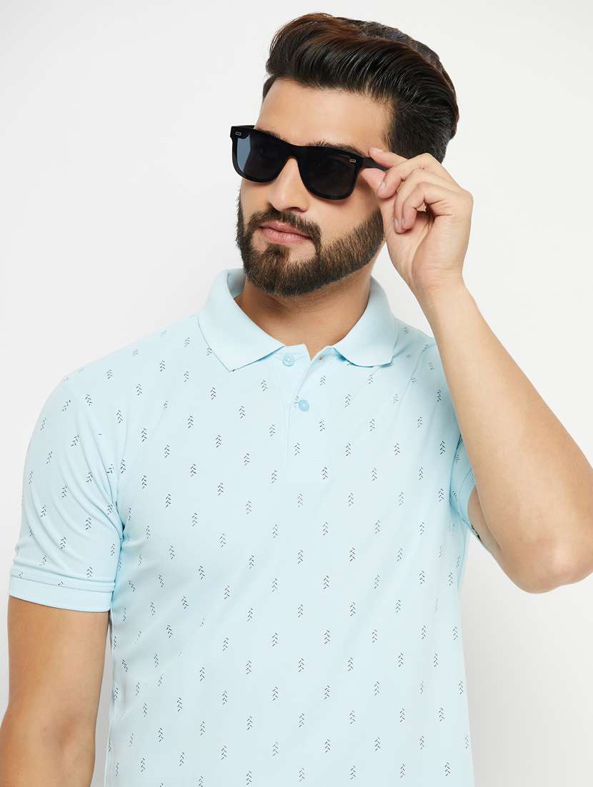 polo neck printed regular t-shirt - 20131164 -  Standard Image - 3