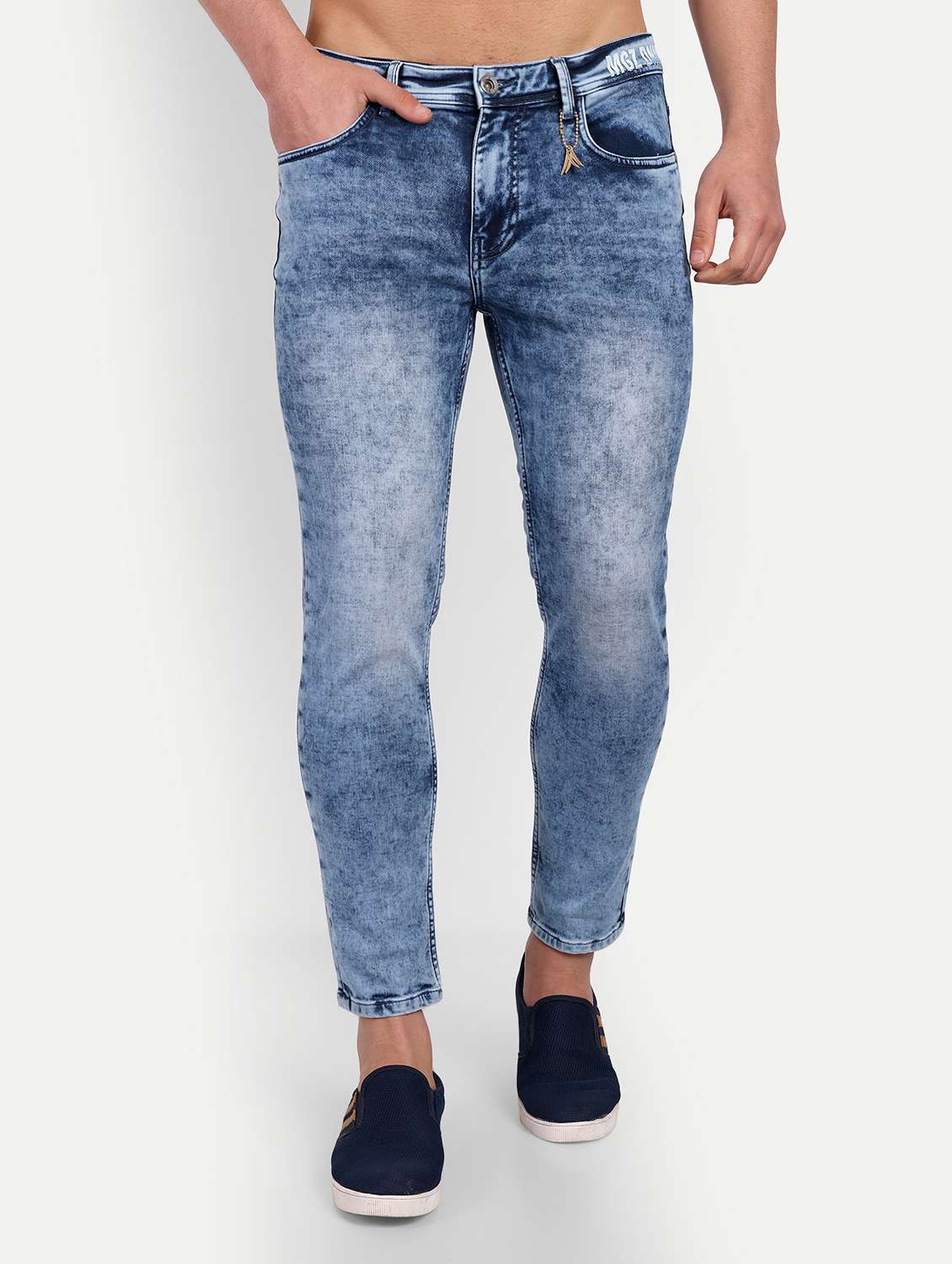 mens skinny fit plain jeans