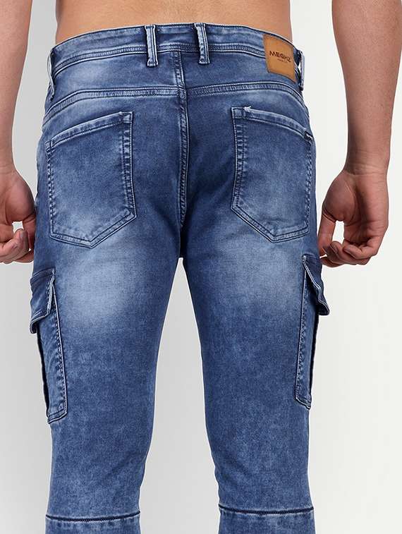 mens mid rise solid cargo - 20131496 -  Standard Image - 5