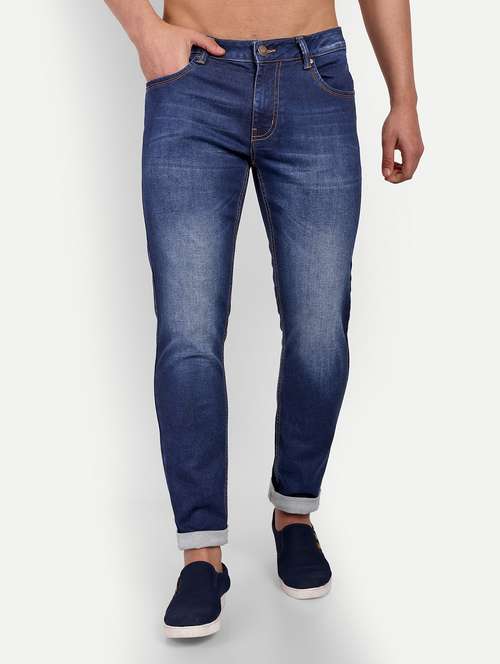 mens slim fit plain jeans - 20131505 - Standard Image - 0