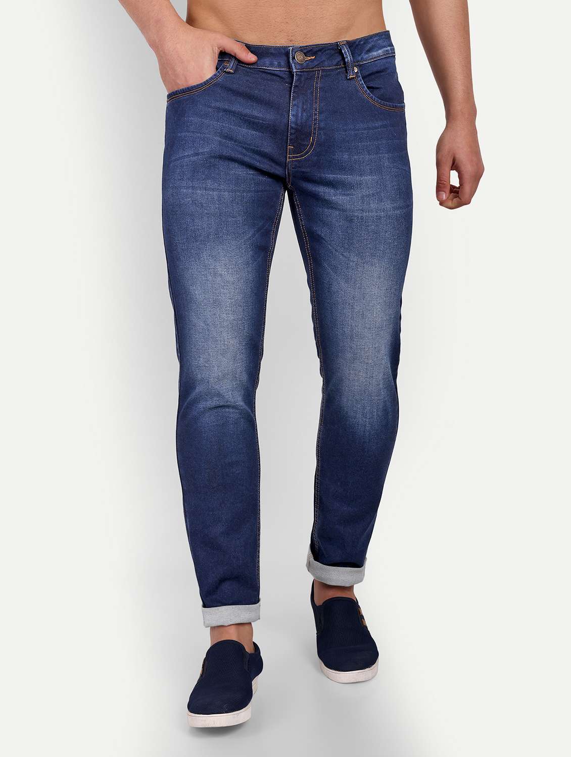 mens slim fit plain jeans - 20131505 - Zoom Image - 0