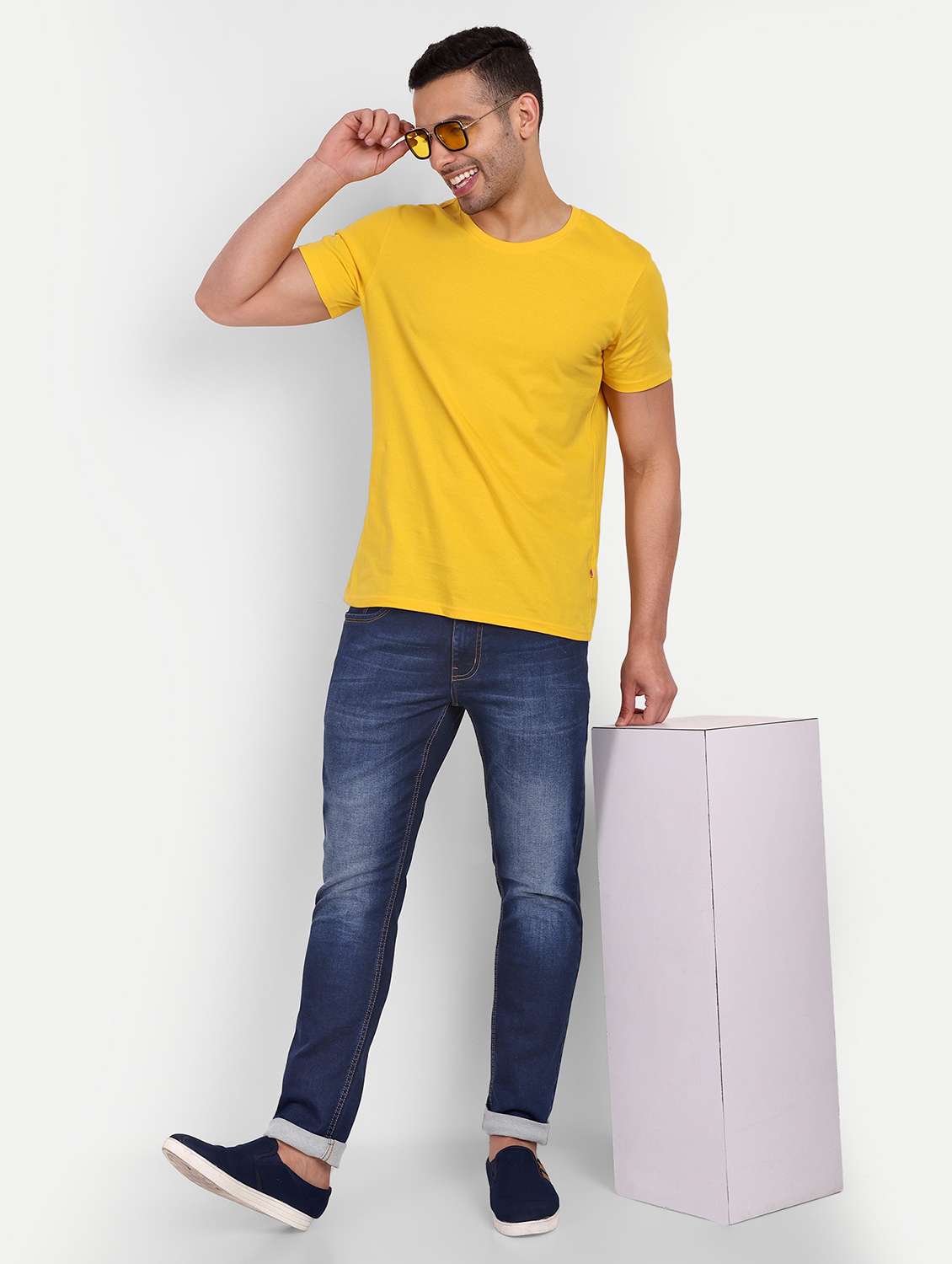 mens slim fit plain jeans - 20131505 - Standard Image - 3