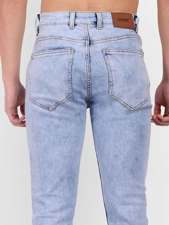 mens slim fit plain jeans - 20131509 - Standard Image - 5