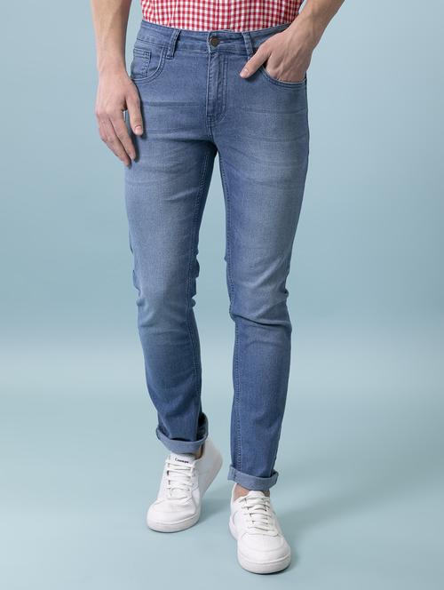 mens slim fit plain jeans - 20131515 - Standard Image - 0