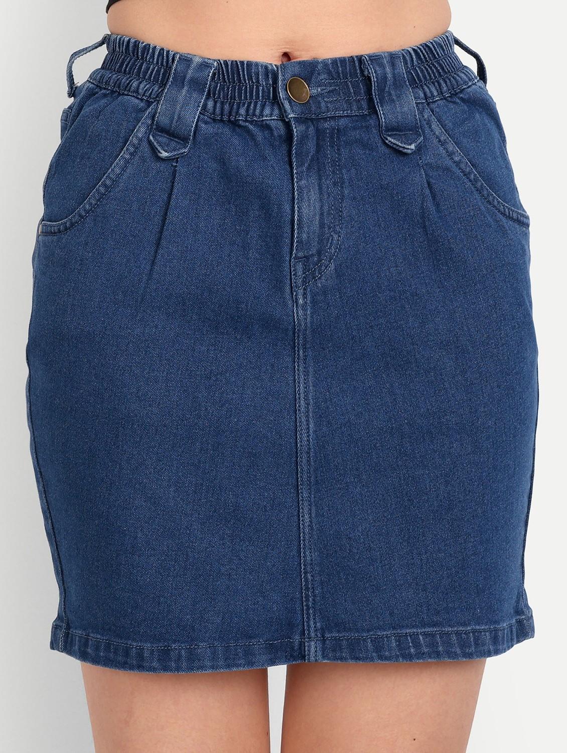 women denim short shirt - 20131593 - Standard Image - 3