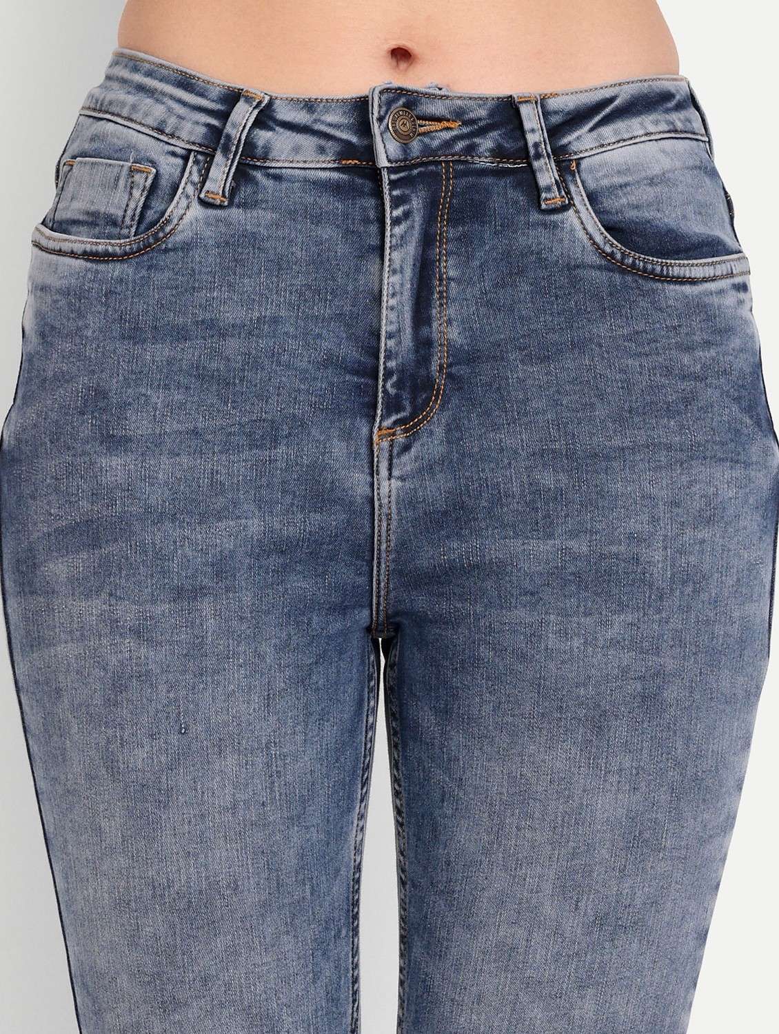 women's plain slim fit jeans - 20131605 -  Standard Image - 3