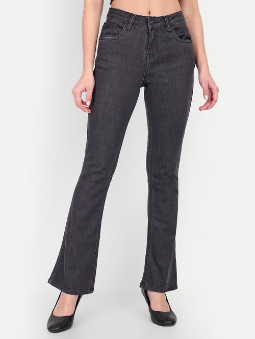 women's plain bootcut jeans - 20131613 - Standard Image - 0