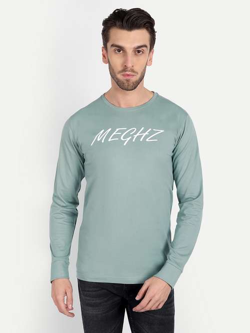 men chest print long sleeve t-shirt - 20131651 -  Standard Image - 0