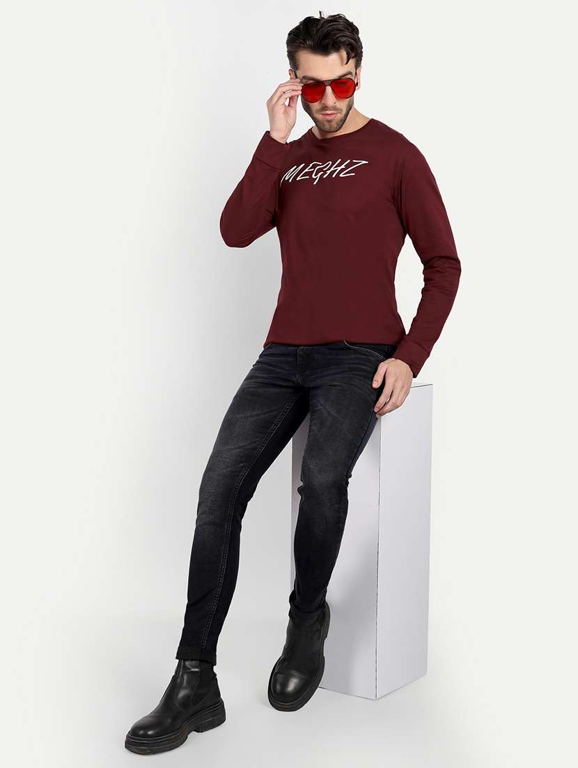 round neck chest printed t-shirt - 20131654 - Standard Image - 3