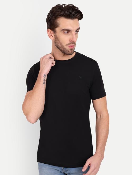 men round neck solids t-shirt - 20131668 -  Standard Image - 0