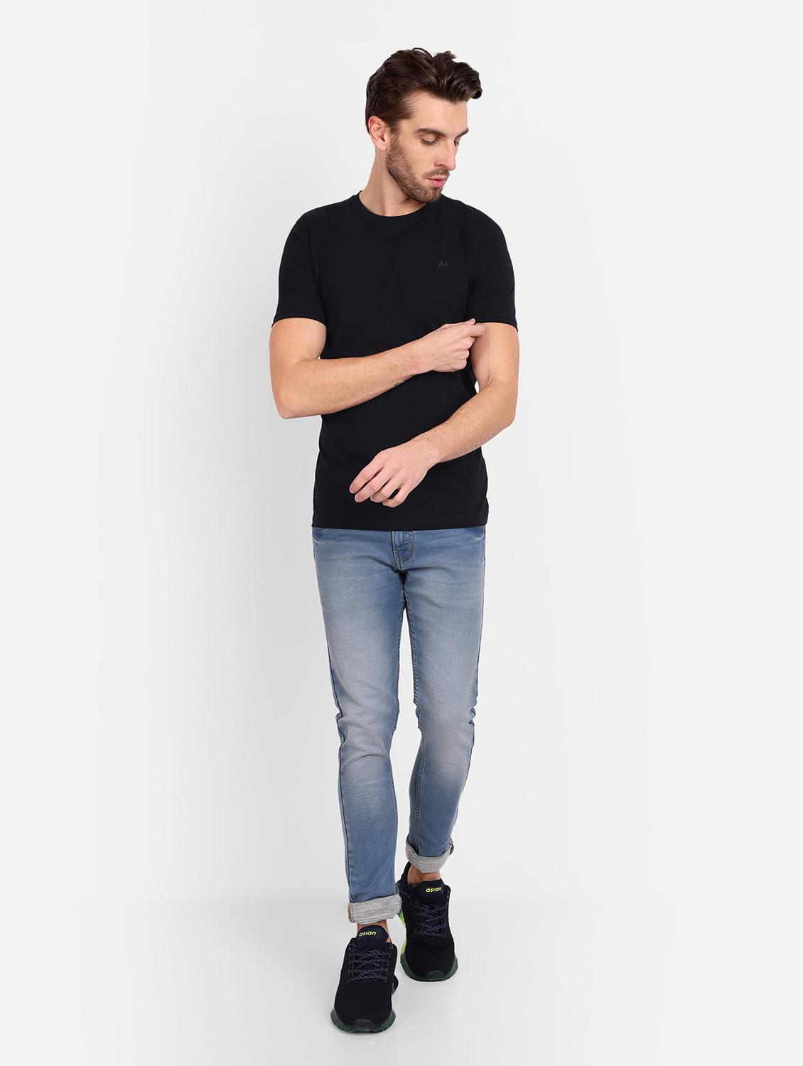 men round neck solids t-shirt - 20131672 - Standard Image - 3