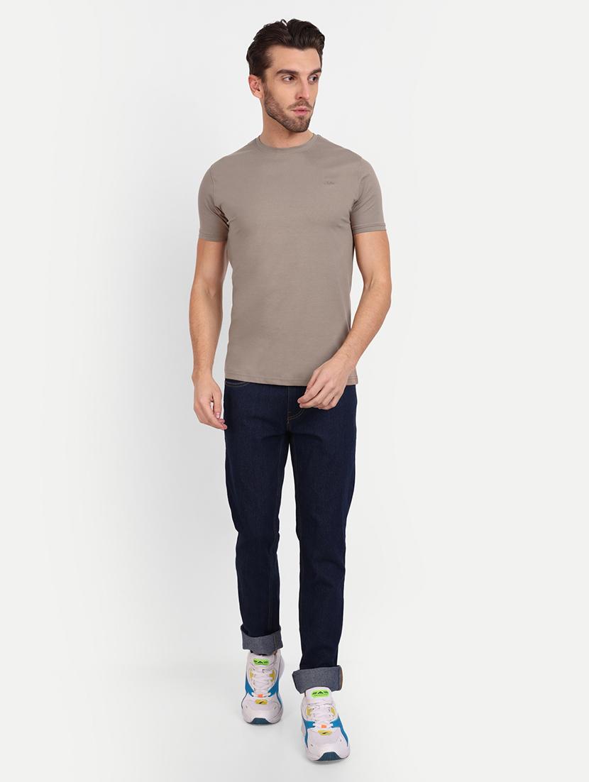 men round neck solids t-shirt - 20131673 - Standard Image - 3