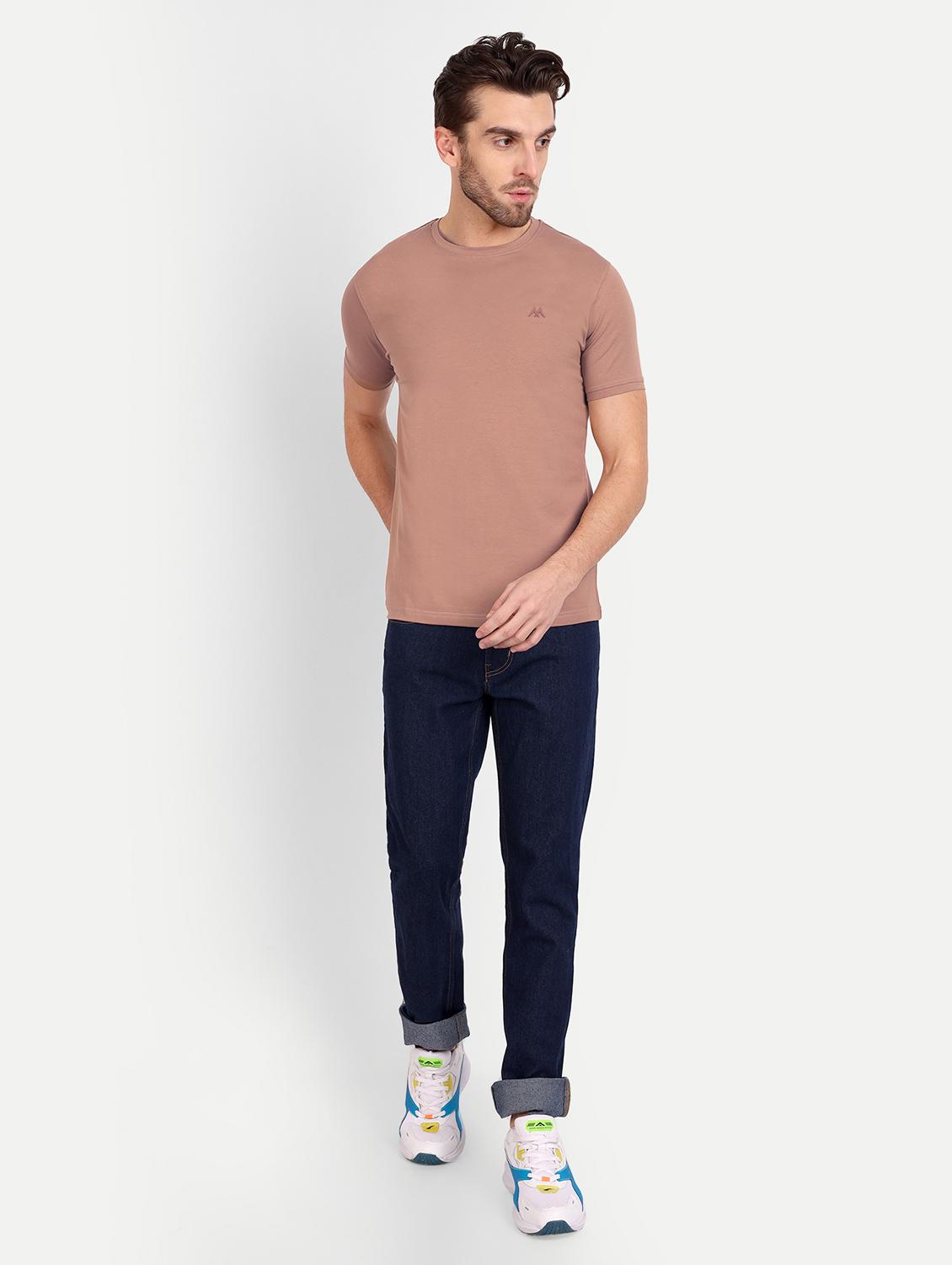 men round neck solids t-shirt - 20131674 - Standard Image - 3